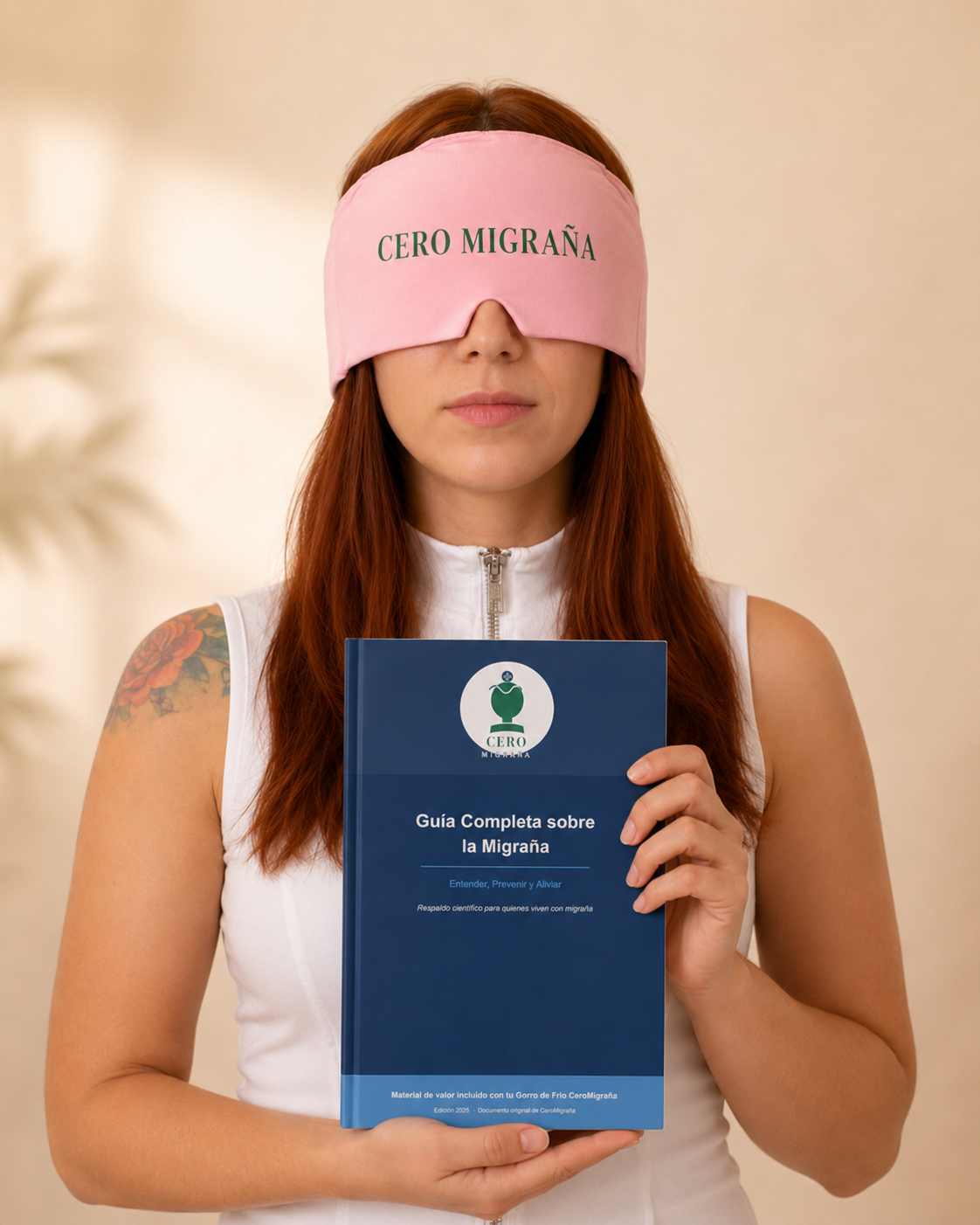 Gorro CeroMigraña + guía de control de migraña | Alivio inmediato